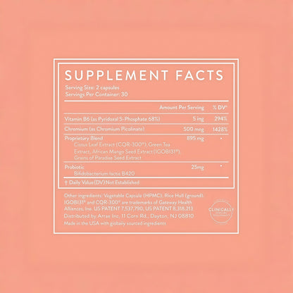 Arrae MB-1, Natural Dietary Supplement, Control Appetite, Increase Energy, Support Healthy Metabolism, 60 Capsules